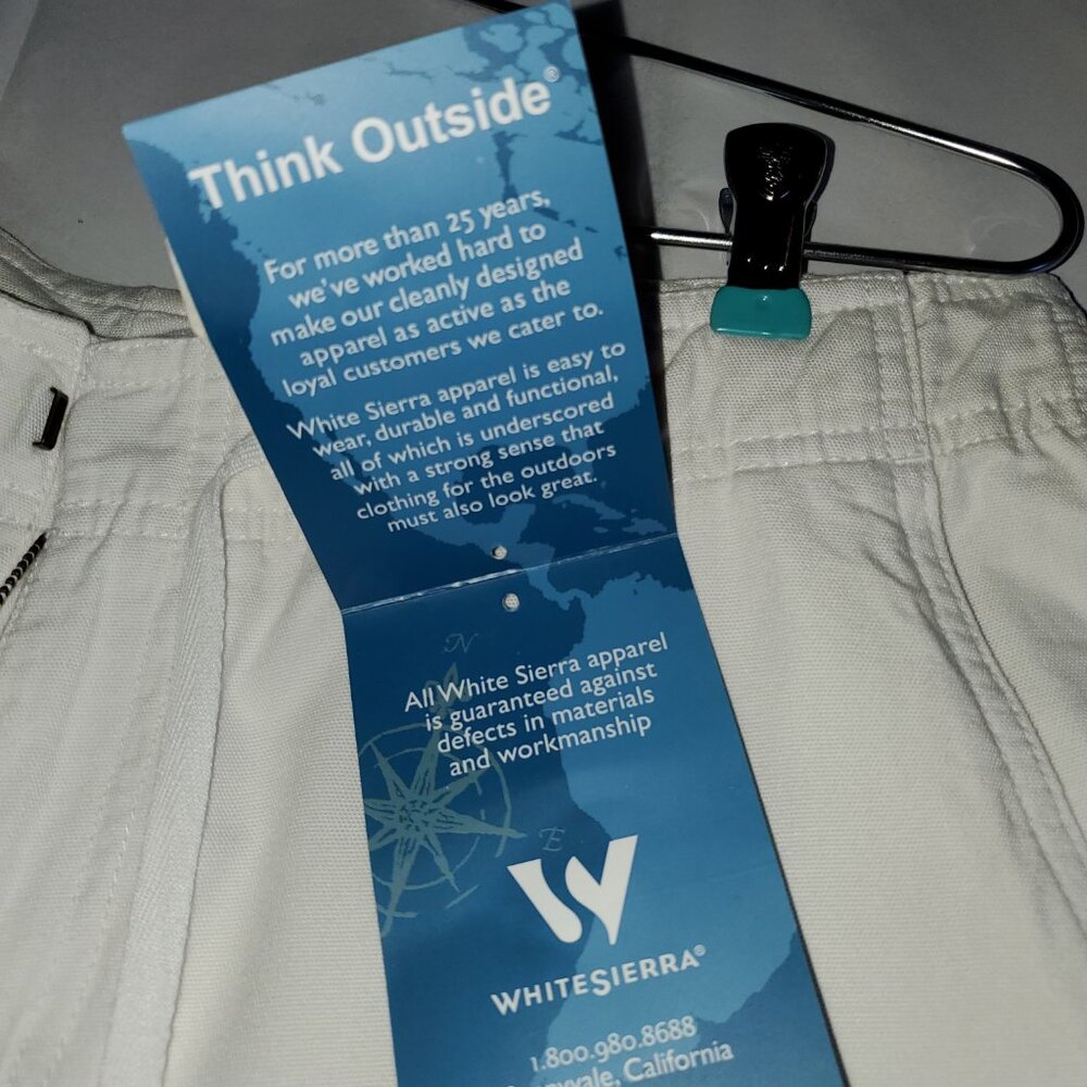 White Sierra Skimmer Size 12 White Rayon/Cotton Blend 34"W X 13"L - please read! - Picture 9 of 11